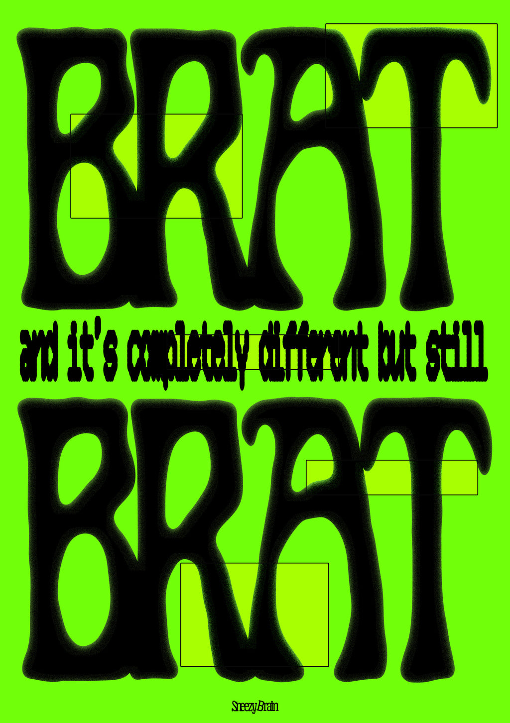 BRAT PACK • CHARLI XCX • A5 card + Stickers