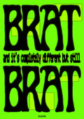 BRAT PACK • CHARLI XCX • A5 card + Stickers
