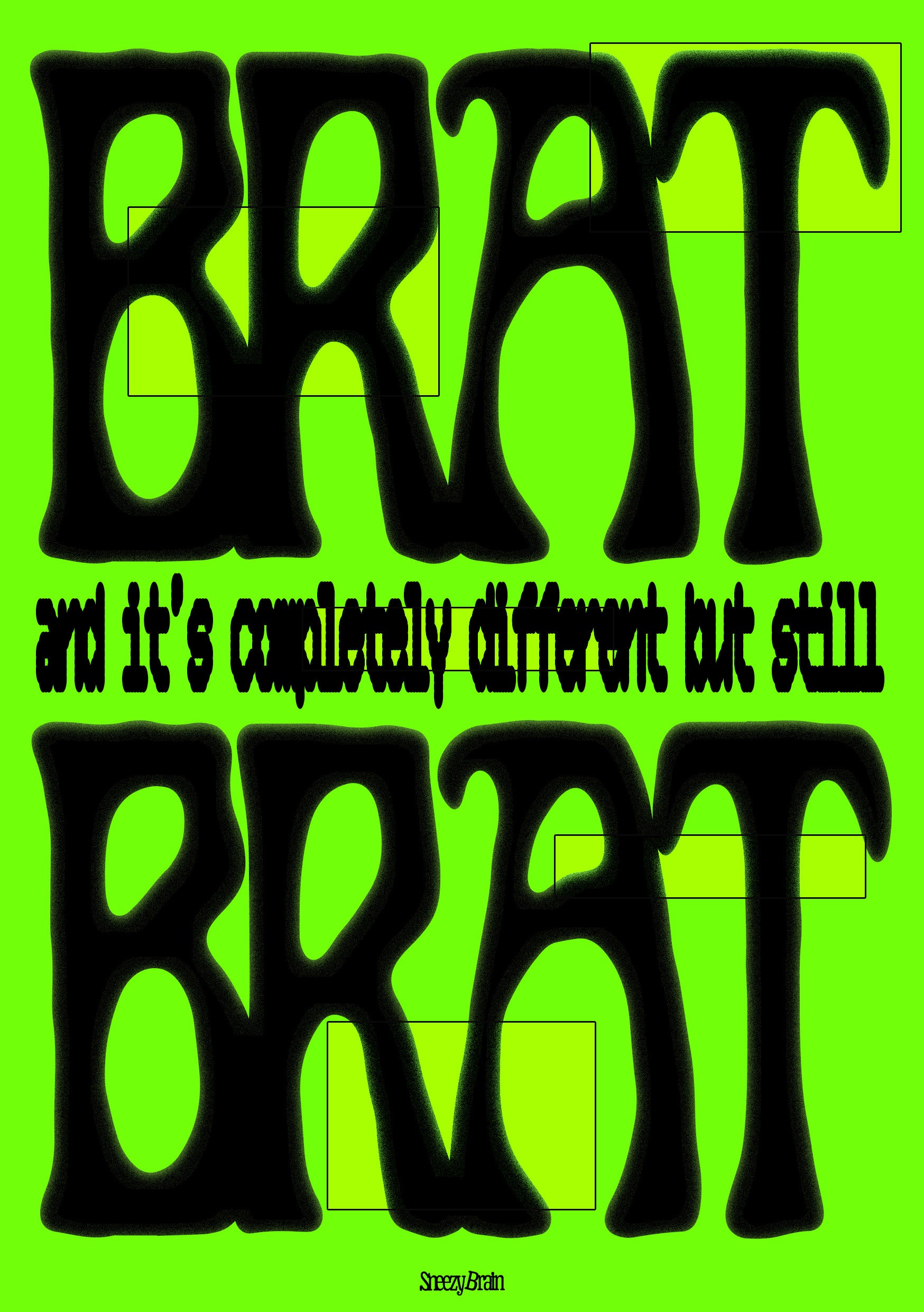 BRAT PACK • CHARLI XCX • A5 card + Stickers