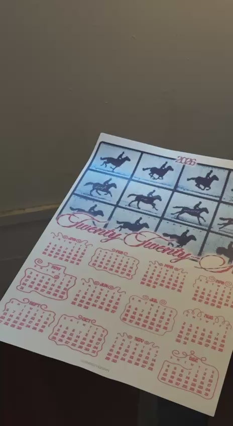 2026 CALENDAR • A3 • SNEEZYBRAIN